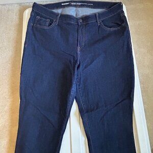 Old Navy Curvy Mid-Rise Dark Navy Blue Jeans
